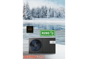 Midea šilumos siurblys 6 kW 230 V, (monoblokas) su 3 kW el. tenu, R290 MHC-V6WD2N7 Midea šilumos siurblys 6 kW 230 V, (monoblokas) su 3 kW el. tenu, R290 MHC-V6WD2N7